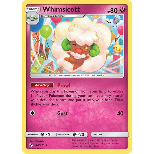 Whimsicott 144/236 Rare Unified Minds NM