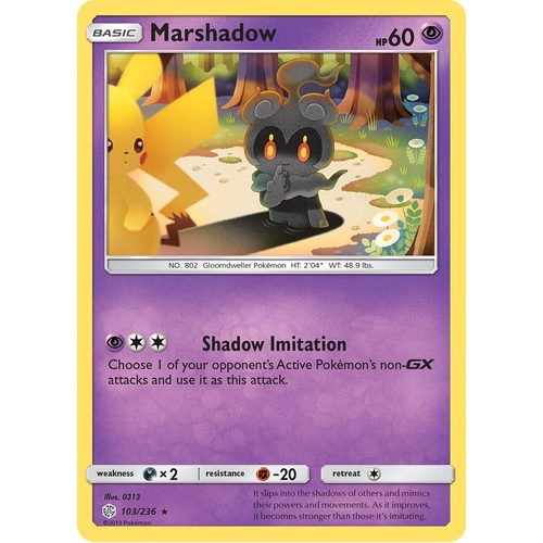 Marshadow - 103/236 - Rare NM COSMIC ECLIPSE