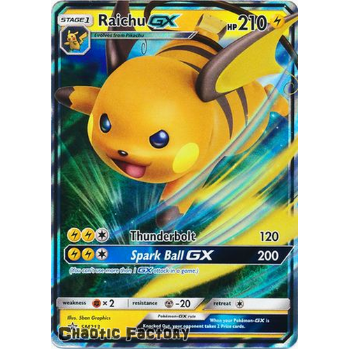 Raichu GX - SM213 - Promo NM