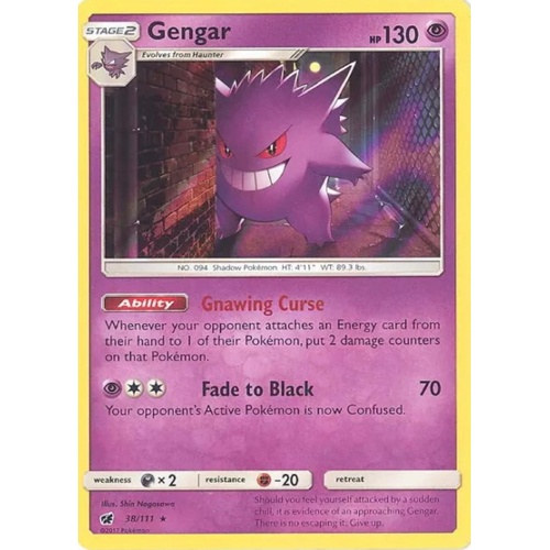 Gengar Holo NM Crimson Invasion 33/111