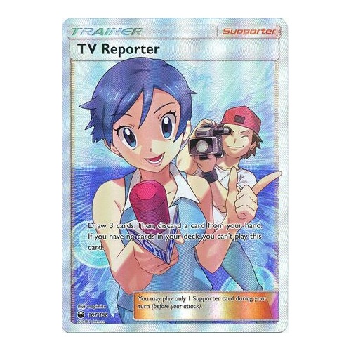 TV Reporter - 167/168 - Full Art Ultra Rare NM