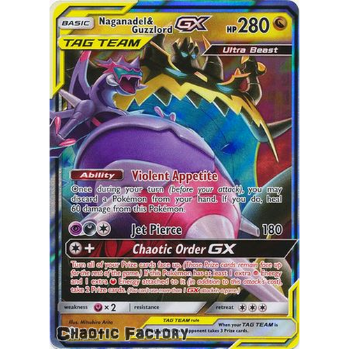 Naganadel & Guzzlord GX - 158/236 - Ultra Rare NM
