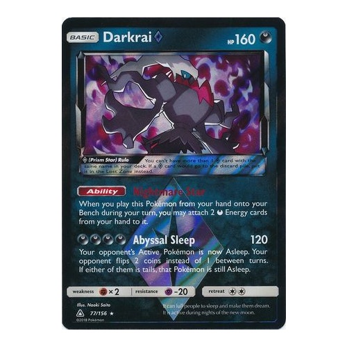 Darkrai Prism Star - 77/156 - Holo Rare NM