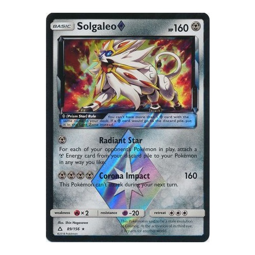 Solgaleo Prism Star - 89/156 - Holo Rare NM