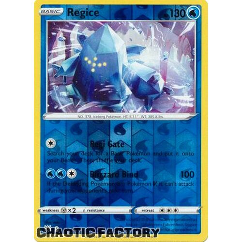 Regice - 037/189 - Rare Reverse Holo NM