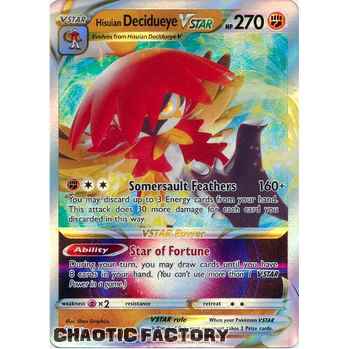 Hisuian Decidueye VSTAR - 084/189 - Ultra Rare NM