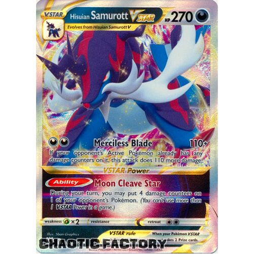 Hisuian Samurott VSTAR - 102/189 - Ultra Rare NM