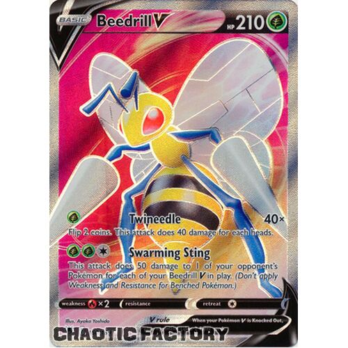 Beedrill V - 160/189 - Full Art Ultra Rare NM