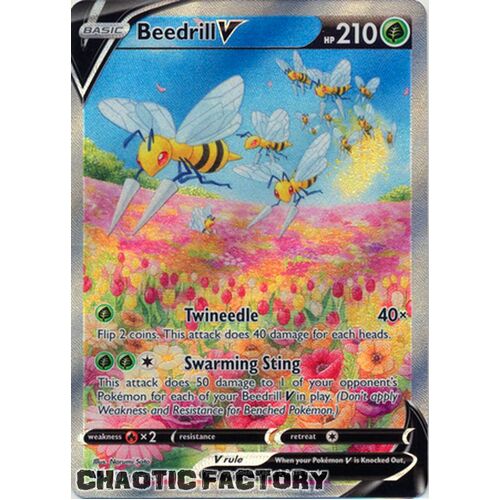 Beedrill V - 161/189 - Alternate Art Ultra Rare NM