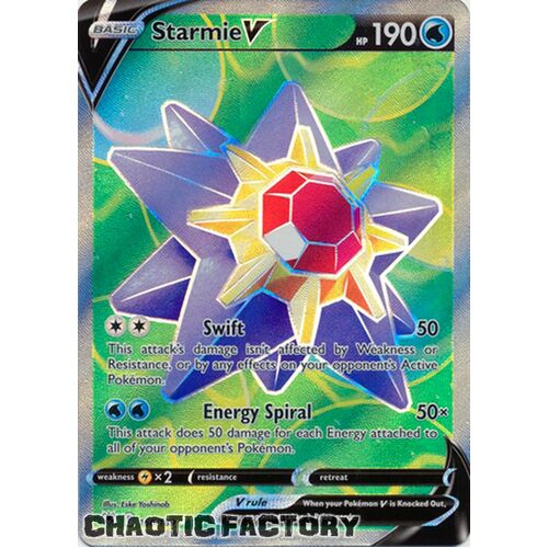 Starmie V - 166/189 - Full Art Ultra Rare NM
