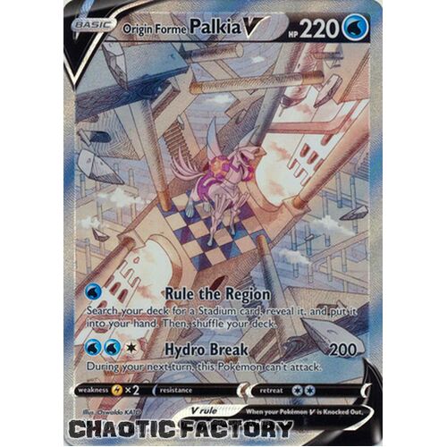 Origin Forme Palkia V - 167/189 - Alternate Art Ultra Rare NM