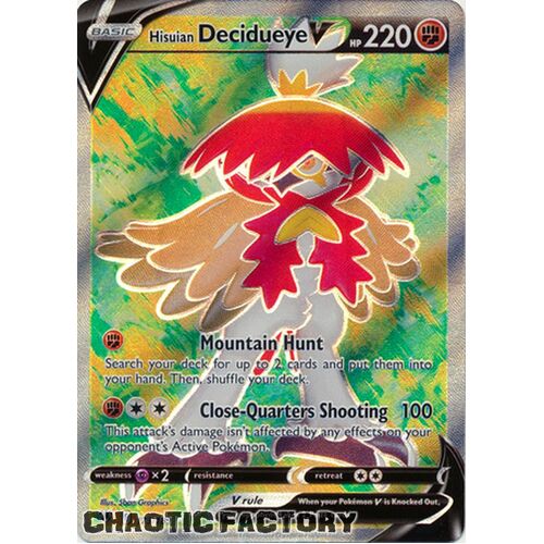 Hisuian Decidueye V - 173/189 - Full Art Ultra Rare NM