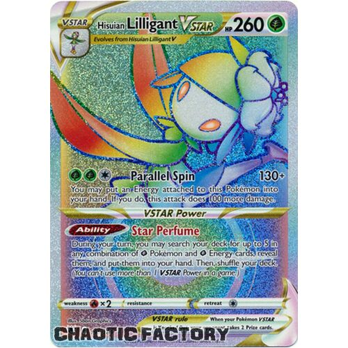 Hisuian Lilligant VSTAR - 190/189 - Hyper Rare NM
