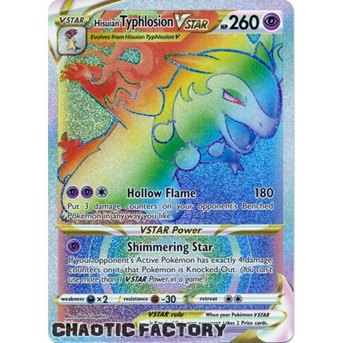 Hisuian Typhlosion VSTAR - 193/189 - Hyper Rare NM