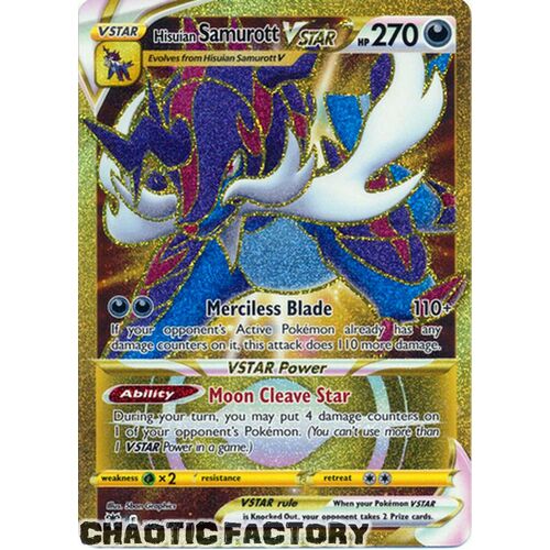 Hisuian Samurott VSTAR - 209/189 - Secret Rare NM