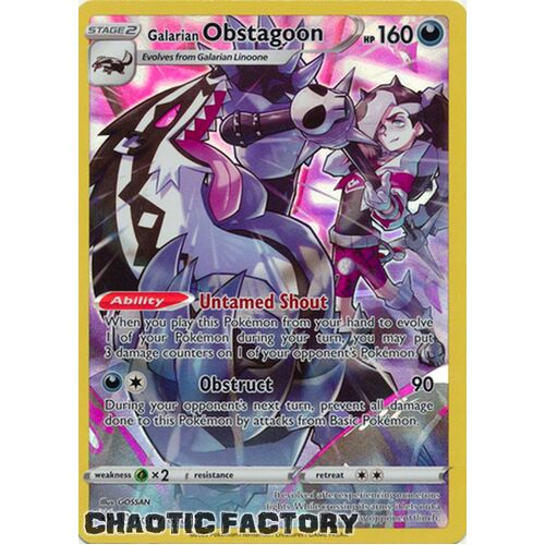 Galarian Obstagoon - TG10/TG30 - Holo Rare NM