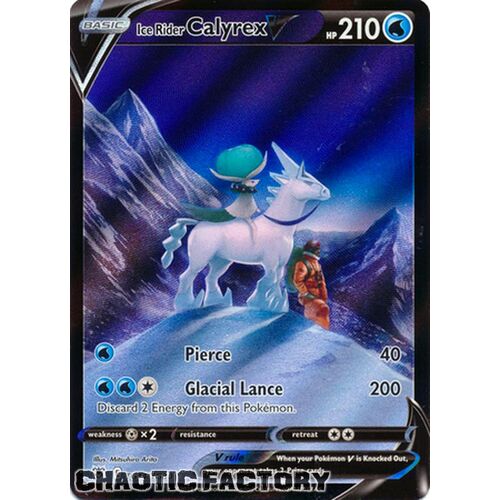 Ice Rider Calyrex V - TG14/TG30 - Ultra Rare NM