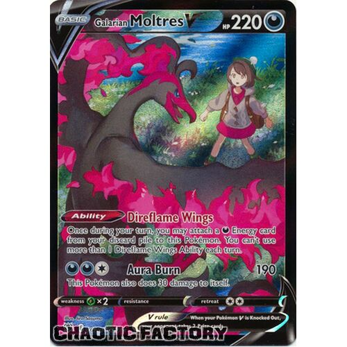 Galarian Moltres V - TG20/TG30 - Ultra Rare NM