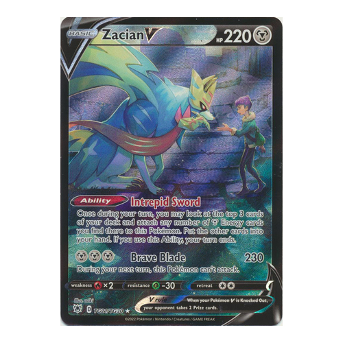 Zacian V - TG21/TG30 - Ultra Rare NM