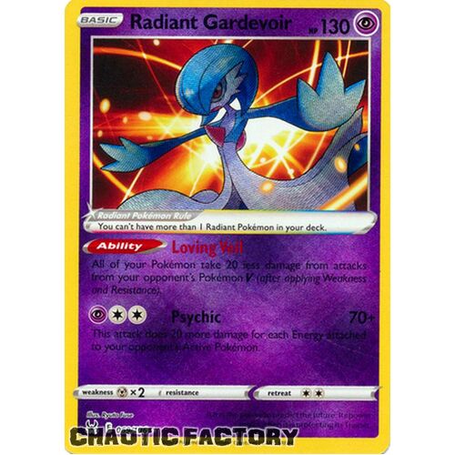 Radiant Gardevoir - 069/196 - Radiant Rare NM