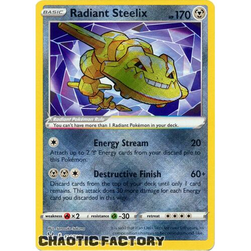 Radiant Steelix - 124/196 - Radiant Rare NM