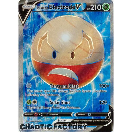 Hisuian Electrode V - 172/196 - Full Art Ultra Rare NM