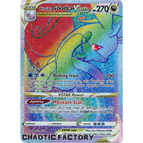 Hisuian Goodra VSTAR - 202/196 - Hyper Rare NM