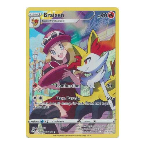 Braixen - TG01/TG30 - Holo Rare NM