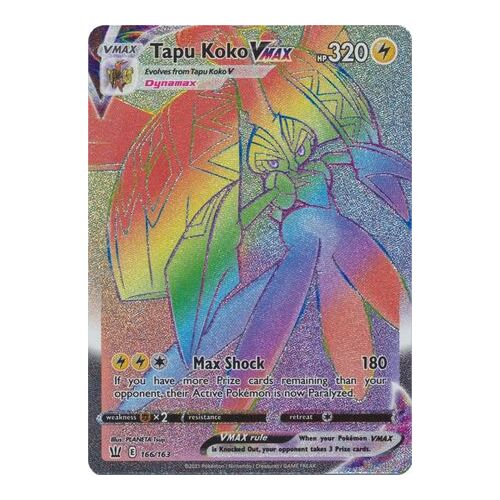 Tapu Koko VMAX - 166/163 - Hyper Rare NM