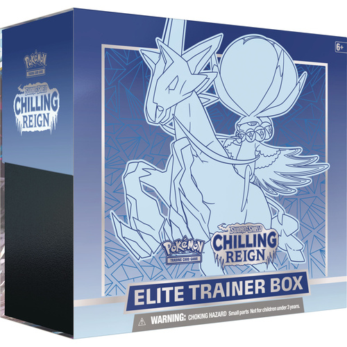 POKEMON TCG Sword and Shield - Chilling Reign Elite Trainer Box - ft Ice Rider Calyrex VMAX