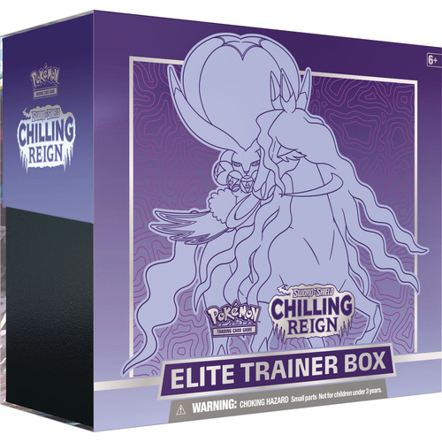 IMPERFECT WRAP POKEMON TCG Chilling Reign Elite Trainer Box - ft Shadow Rider Calyrex VMAX