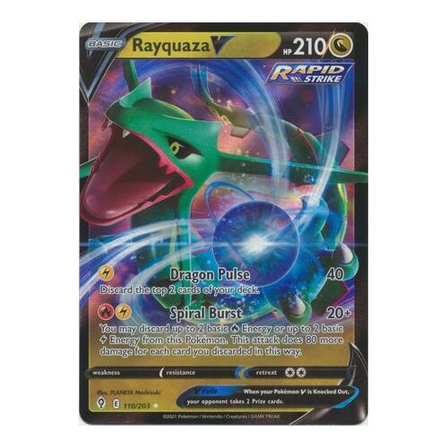 Rayquaza V - 110/203 - Ultra Rare NM