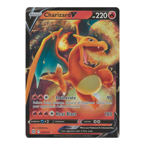 Charizard V - Brilliant Stars 017/172 - Ultra Rare NM