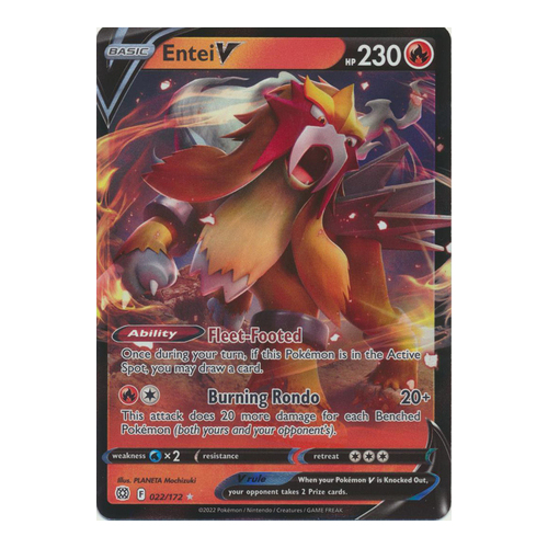 Entei V - 022/172 - Ultra Rare NM