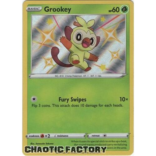 Grookey - SV004/SV122 - Shiny Rare NM