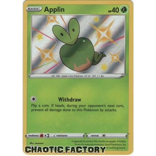 Applin - SV012/SV122 - Shiny Rare NM