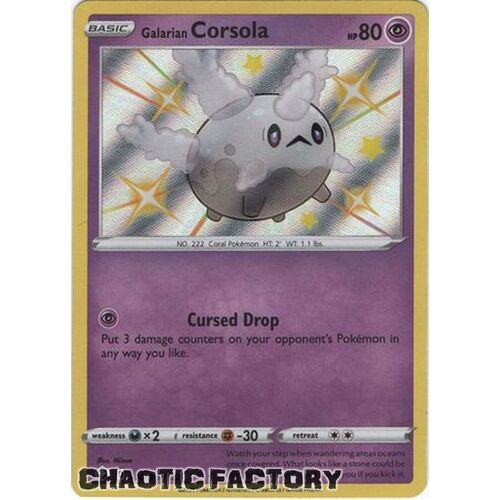 Galarian Corsola - SV049/SV122 - Shiny Rare NM
