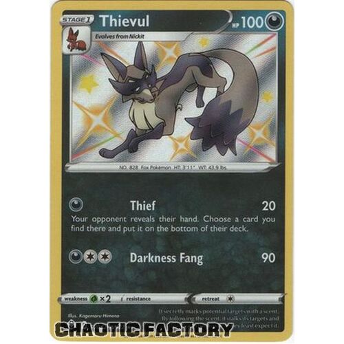 Thievul - SV082/SV122 - Shiny Rare NM