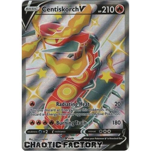 Centiskorch V - SV108/SV122 - Shiny Rare NM