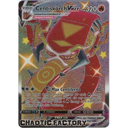 Centiskorch VMAX - SV109/SV122 - Shiny Rare NM