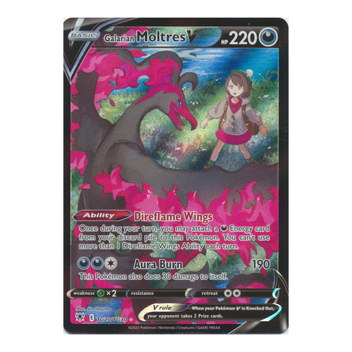 Galarian Moltres V - TG20/TG30 - Ultra Rare NM