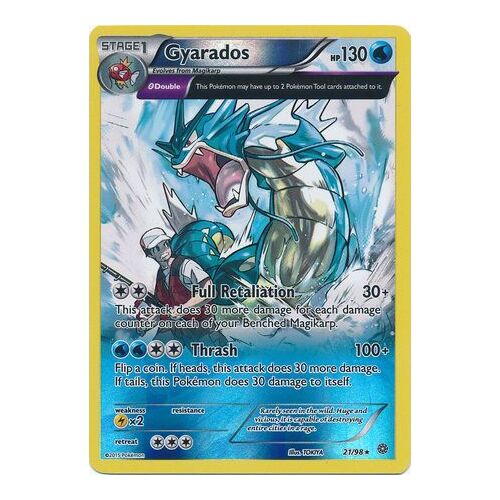 Gyarados - 21/98 - Full Art Holo Rare Reverse Holo NM