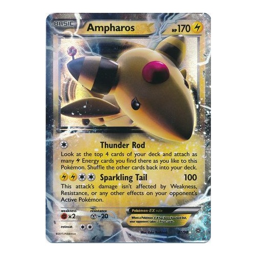 Ampharos EX - 27/98 - Ultra Rare NM