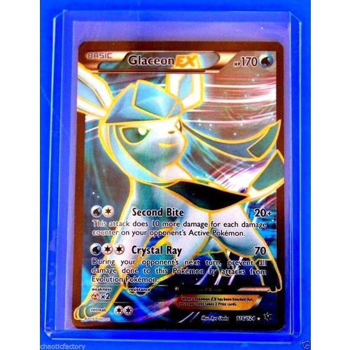 POKEMON TCG Glaceon Ex 116/124 Pokemon Full Art LP