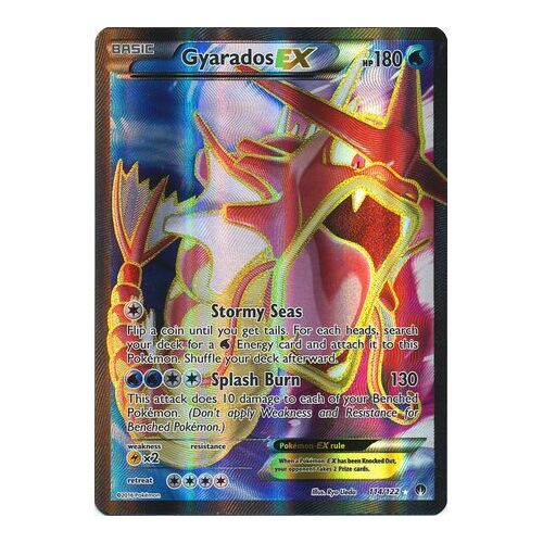 Gyarados EX Full Art Ultra Rare 114/122 LP