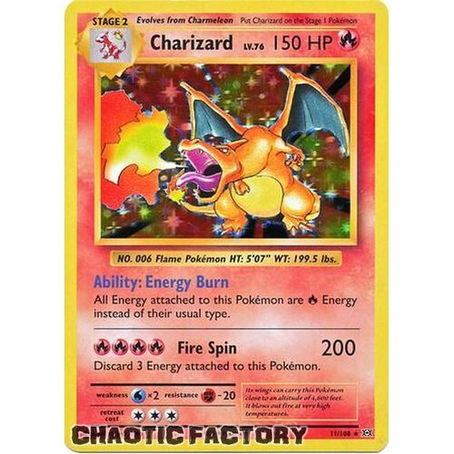 Charizard - 11/108 - Holo Rare LP XY EVOLUTION