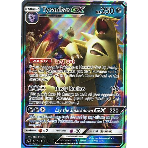 Pokemon TCG Tyranitar GX - 121/214 - Ultra Rare NM