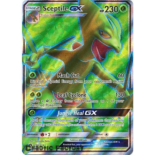 Sceptile GX - 196/214 - Full Art Ultra Rare NM