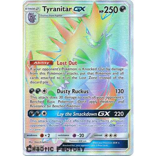 Pokemon Tyranitar GX - 223/214 - Hyper Rare NM