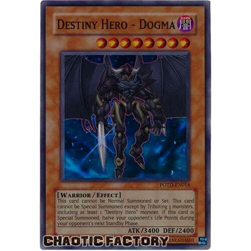 Destiny Hero - Dogma - POTD-EN014 - Super Rare Unlimited NM